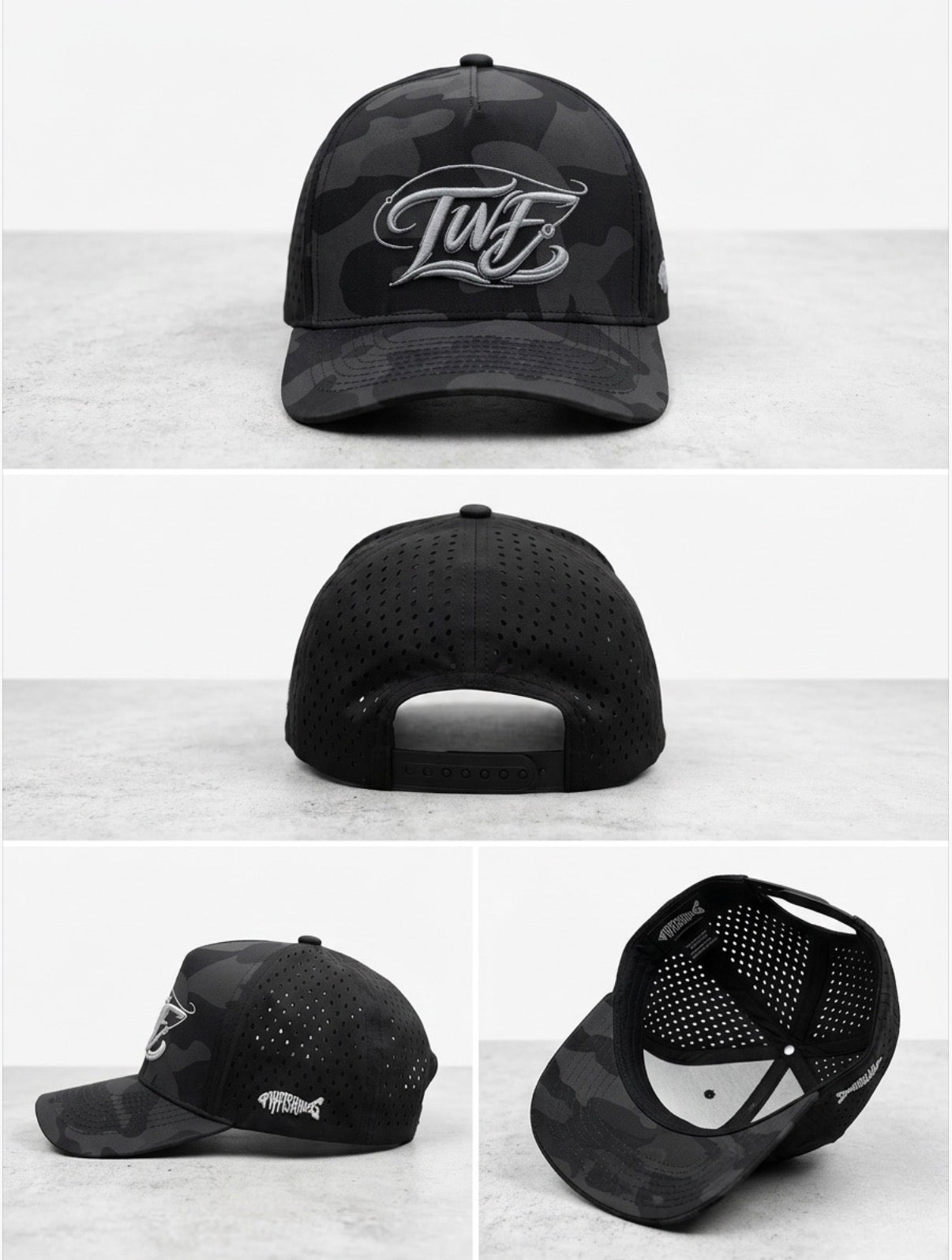 1 TWFishing Snapback Blackout Camo
