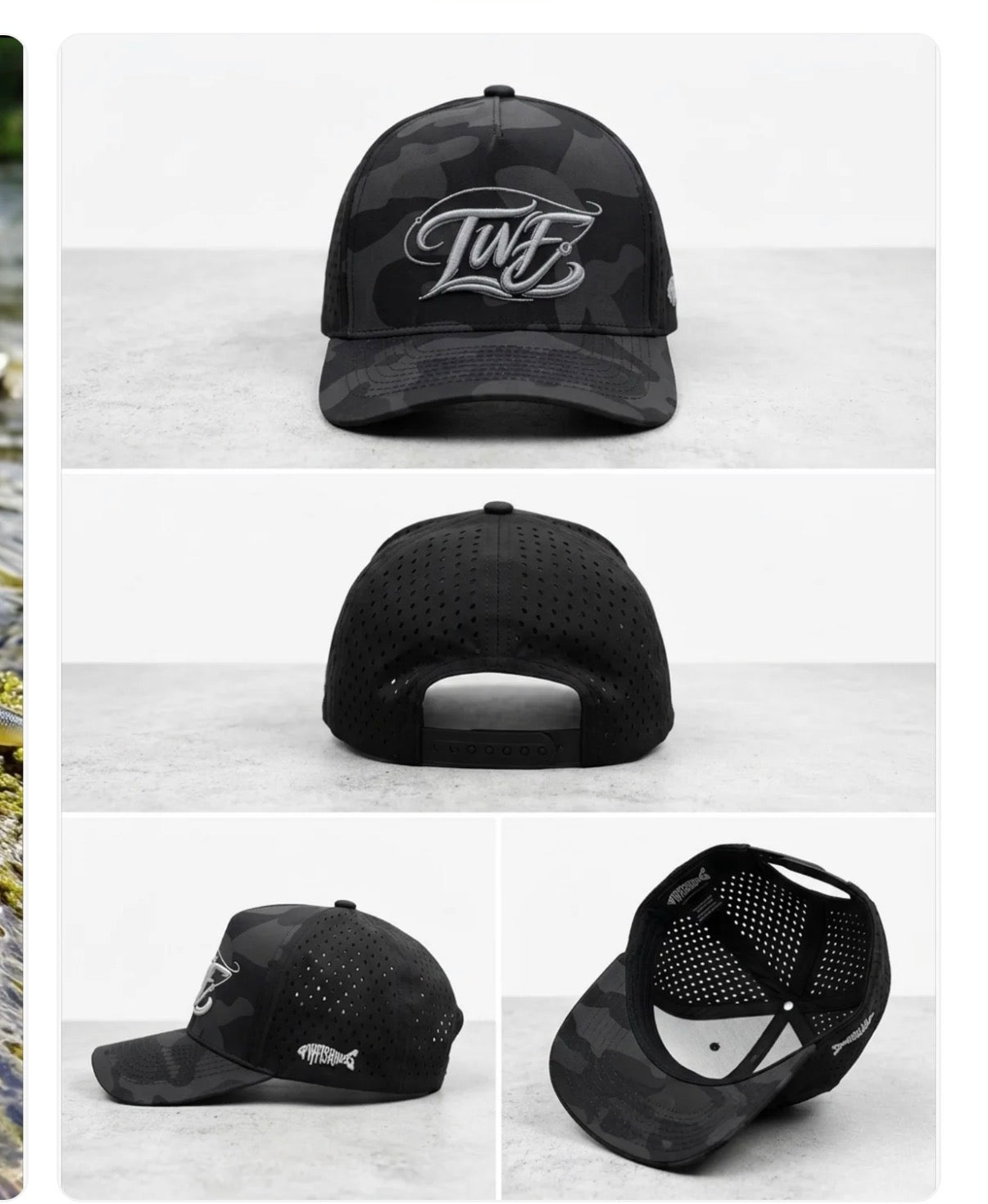 2 pack TWFishing Snapback Ghost Camo/ Blackout Camo