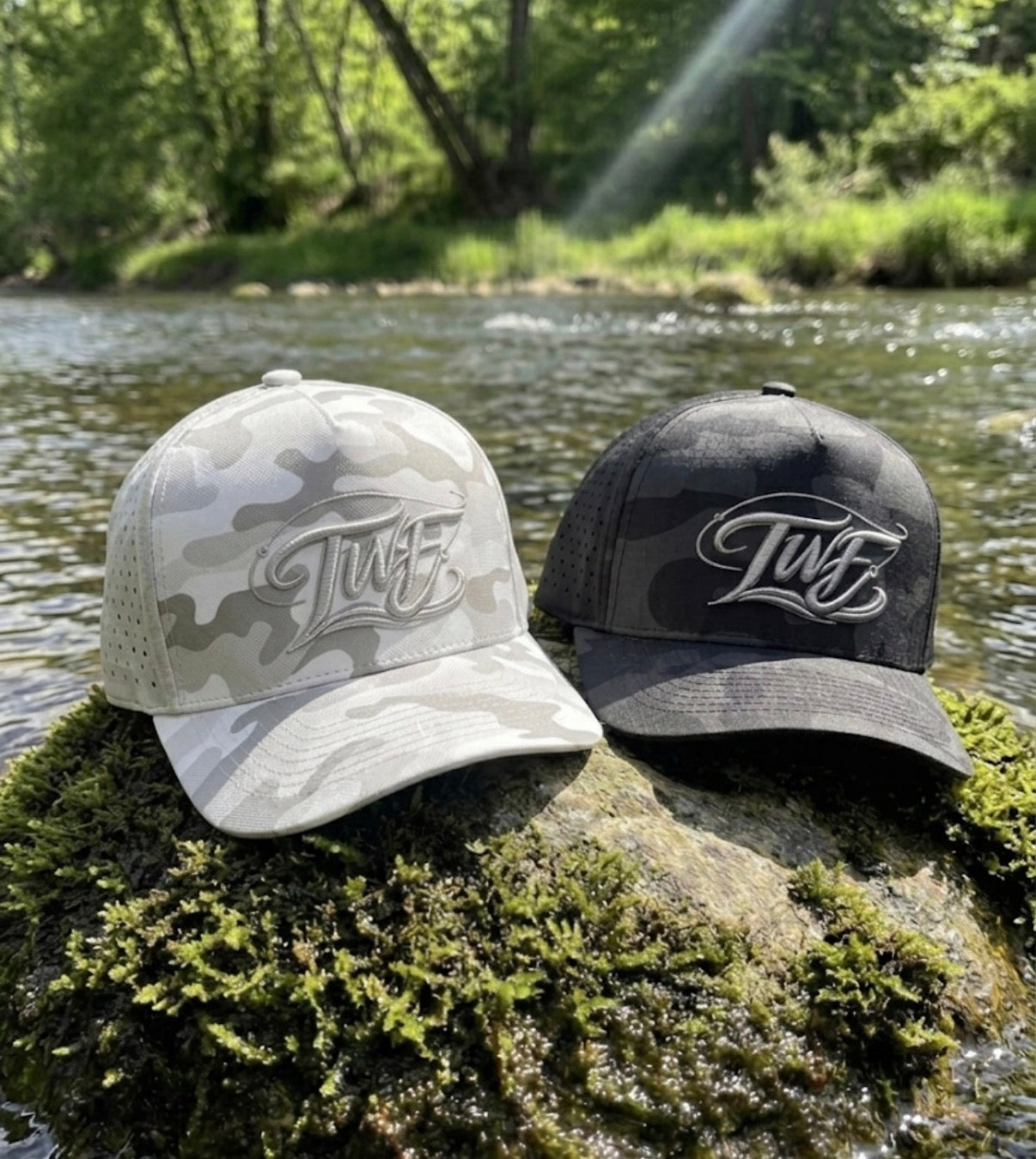 2 pack TWFishing Snapback Ghost Camo/ Blackout Camo