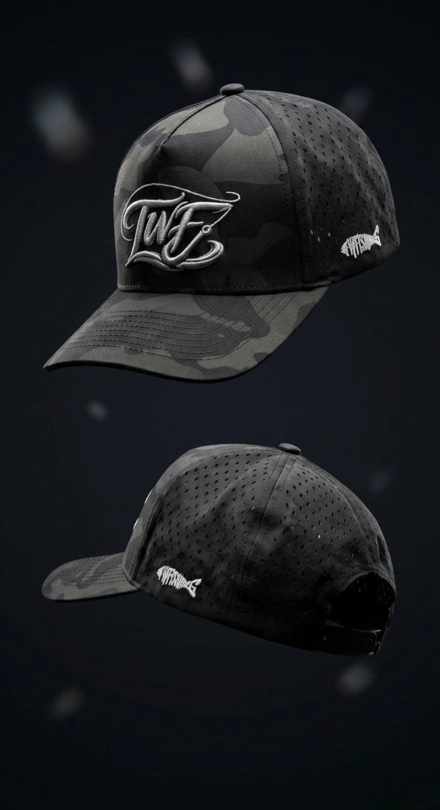 1 TWFishing Snapback Blackout Camo